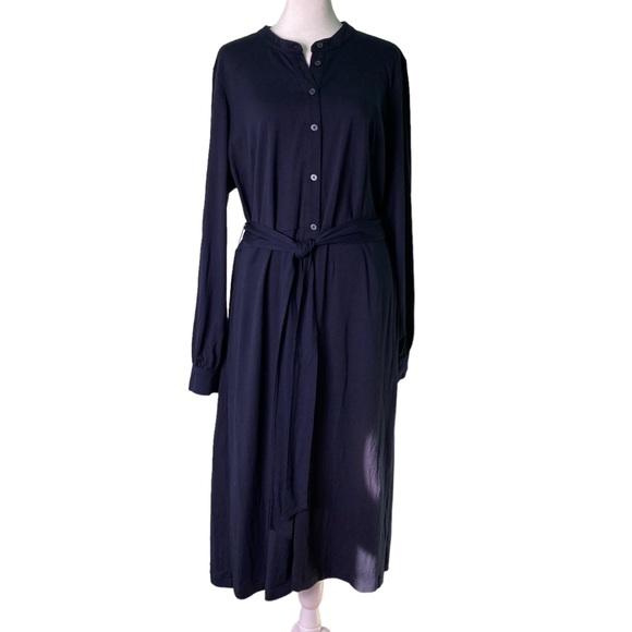 Boden Dresses & Skirts - Boden Julia Jersey Navy Shirt Dress with Belt (Size 16-18L)